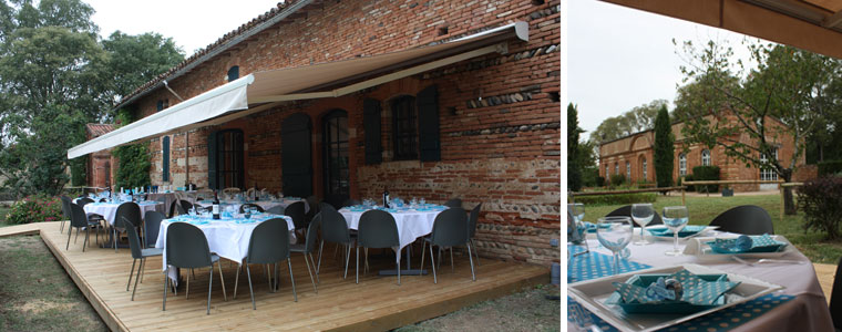 Terrasse de la Cerisaie de Rochemontès
