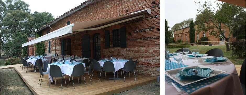 Terrasse de la Cerisaie de Rochemontès